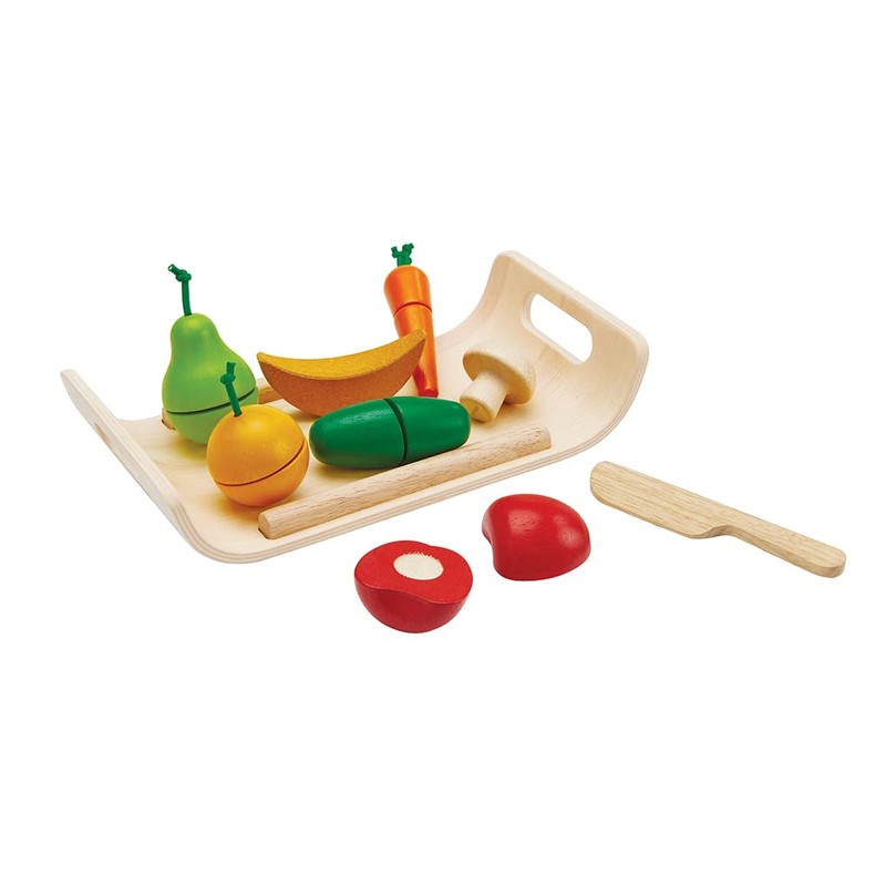PlanToys 3416 Assorted Fruit and Vegetable Toy Set