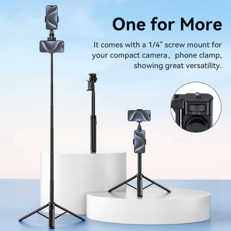Universal Ulanzi MT-70 Portable Selfie Stick Tripod with Remote for