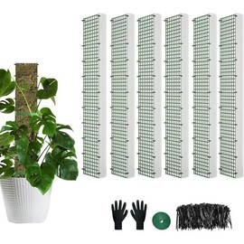 60"/40"/24" Metal Moss Pole, D Shape Sphagnum Moss Pole, Moss Poles for Climbing , Moss Pole for  Monstera, Indoor Climbing , Moss Poles Kit (2 Each of 40" 24") - Color: 24", Size: 4