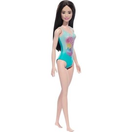 Barbie Fashion  Beauty Muñeca Playa con Traje de Baño Azul para niñas de 3 años en adelante