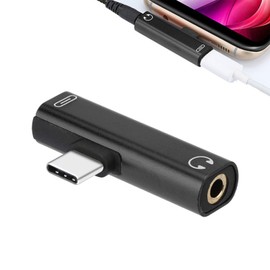 Hsupez USB C to Jack Headphone Adapter, Charging 2 in 1 USB Type C to 3.5 mm Jack Audio Aux Adapter, Headphone and Charger Adapter, Adapter USB C to Jack Compatible with Type C Devices