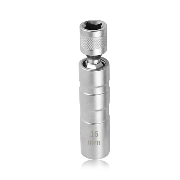 16mm 5/8" Spark Plug Socket with 3/8" Drive,12 Points Magnetic