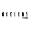 Furniture feet MFV1-CH. Colour: Chrome, Square profile: 40 mm x