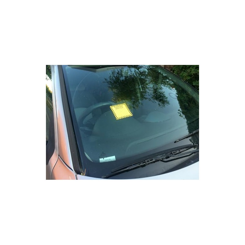 Private Parking Sticker Notice for Windscreen. You Have Parked on
