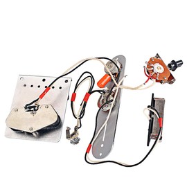 Alnicov 1 Set 3 Way Prewired Control Plate Bridge Neck Bridge Pickups Set,for Telecaster Electric Guitar Musical Instrument Parts Accessories