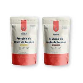 GUDGUT - Proteína de Caldo de Hueso 500g - 24g de Proteína por Porción, Colágeno, Glucosamina y Condroitina - Salud Digestiva y Emocional - Ideal para