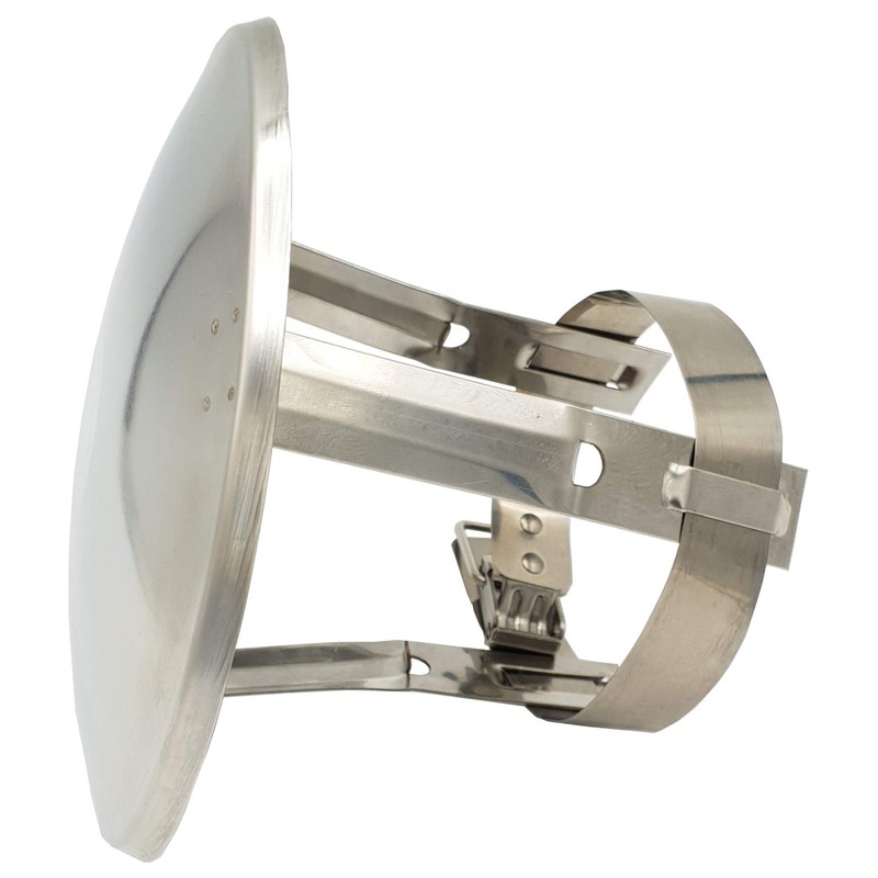 Stainless Steel Chimney Flue Cowl Pipe Rain Cover Protector Cap