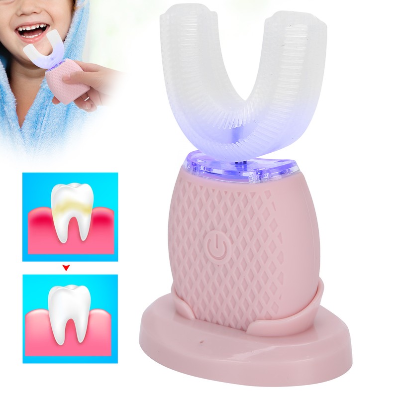 360Dgree UShape Toothbrush Rechargeable Automatic Toothbrush Silicone Oral Care Tool
