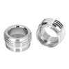 2 Sets Faucet Adapter Straight Thread 15/16in Male 27/32in Female