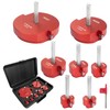 DEEFIINE Double Inserts PVC Pipe Reamer Kit, 7pcs Plastic Fitting
