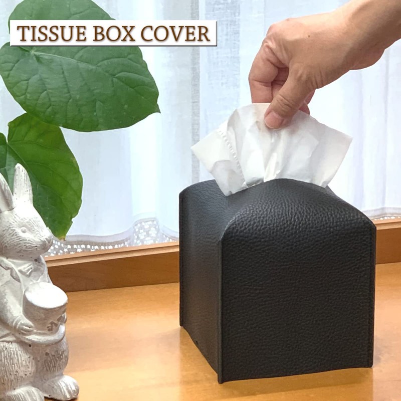 TOMOTHY Tissue Case, Stylish, Compact, Half Size, Tissue Cover, For