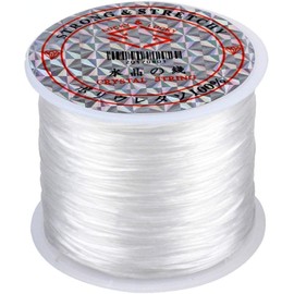 Generic Elastic Beading Cord, 1mm, Pink, for Bracelets & Necklaces, DIY Jewelry Making