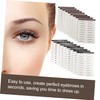 VICASKY 18pcs Eyebrow Stickers Eyebrow Transfers for Sparse Patchy Brows