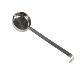 Pizza Sauce Spoon,Portion Control Ladle,Stainless Steel Pizza Sauce Spoon Soup Ladle,Long Handle Measuring Scoop,Flat Bottom Measuring Scoop