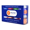 Set Con 8 Piezas De Acrilico Politec 30ml Metalico