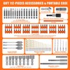 ENERTWIST Drill Bit Set, 112-Pieces 1/4" Hex Shank Impact Driver