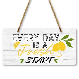 Kitchen Lemon Decor Inspirational Lemon Sign Inspirational Kitchen Wall Decor Kitchen Wall Art Lemon Theme Kitchen Decor Motivational Hanging Sign Home Wall Decor Positive Quotes Wall Decor