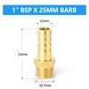 ERGAOBOY 5pcs 25mm OD Barb to 1" BSP Male Brass