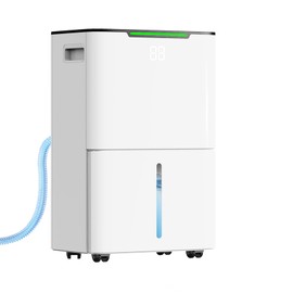 HXCOCKCROW Dehumidifier for Home Basement, 34 Pints Dehumidifiers with Drain Hose for 1500 Sq. Ft Bedroom Bathroom Small Room RV, 3 Working Modes, Smart Humidity Control, 24H Timer, Auto Defrost
