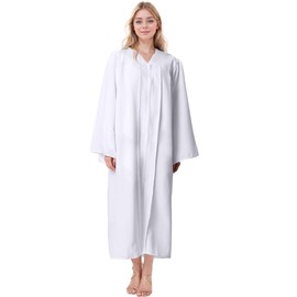 Misscom Adult Matte Choir Robe for Church Judge Robe Costume Unisex Graduation Gown