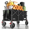 TANSTRIDER TANSTRIDER 200L Collapsible Foldable Wagon, Large Heavy Duty Wagon