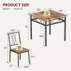 Jojoka Dining Table Set Chairs Home Kitchen Breakfast Wood Top