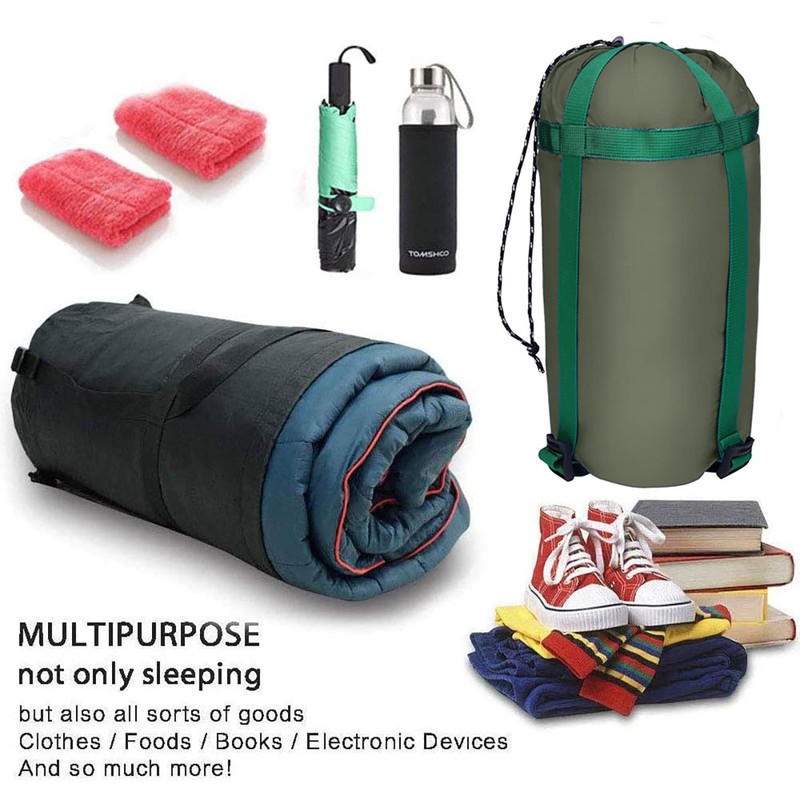 MOPHOEXII Compression Sack，10L Compression Stuff Sack, Water-Resistant & Ultralight Sleeping