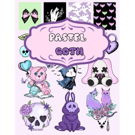 Pastel Goth for Junk Journal and Scrapbooking: | Pastel Goth Collection : +150 elements | One-Sided Decorative Paper | Perfect for Card Making, Scrapbooking , Paper Crafting |