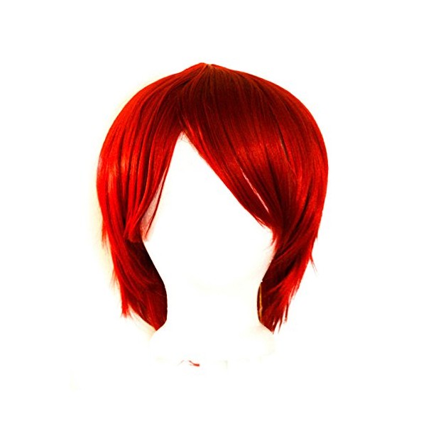 Yuki - Scarlet Red Wig 11'' Short Straight Layered