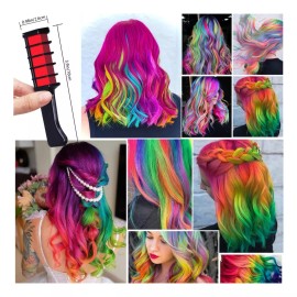 Gran compañía 10 Colores Peine Tiza El Cabello Tinte Temporal Pelo Juego