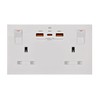 Double Socket with USB | Type-C + USB-A | 35W
