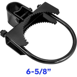 Black 6-5/8" x 1-5/8" or 1-7/8" Bulldog Hinge - Powder Coated - Pressed Steel