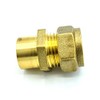 15mm x G3/8 Female Coupler Adaptor Brass Compression Fittings Straight