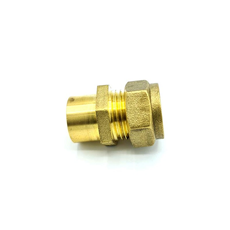15mm x G3/8 Female Coupler Adaptor Brass Compression Fittings Straight