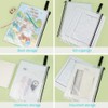 OFFCUP A5 Plastic Wallets, 5PCS Zip Lock Bags, Zipper Bags