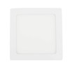 Sanelec 1297 Lámpara Cuadrada de Sobreponer, 12 W, Luz Cálida
