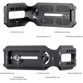 DSLR Camera L Bracket Vertical Horizontal Switching Tripod Quick Release Plate Compatible with Canon Nikon Sony DJI Osmo Stabilizer Tripod Monopod