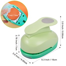 UCEC Circle Punch (Diameter 7.60 cm), 3 Inch Circle Punch, Large, XXXL Punch Circle, Hole Punch Paper Circle Punch for Crafting, Scrapbooking, Cards, Art, Fun Projects