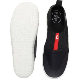 CRESSI Unisex Adult Kiwi Shoes, Ideal for Water Sports and Walks in Wet Environments, by the Sea and on the Beach, Black/Red White Sole, 46