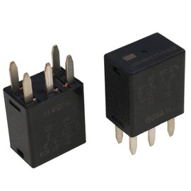 DVPARTS 2X Power Relay Black Multi-Purpose Relay Fuel Pump Relay G8V-Rh-1C7T-R-Dc12 7866 D1780C 13502751 12077866 5810-0202 5 Prongs Relay 301-1C-C-R1-U01-12Vdc