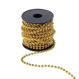 Pearl Necklace for Christmas Tree, 10 m Gold Pearl Garland, Christmas Pearl Ribbon, Christmas Tree Chain, Christmas Decoration, Pearl String, Christmas Tree Chain for Christmas Decorations, DIY