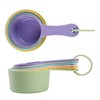 Smithcraft Measuring Cups Set 6, Colorful Plastic Measuring Cup Set,