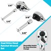 DURATECH Stubby Ratchet Set, 3/8" & 1/4” Dual Head Ratchet