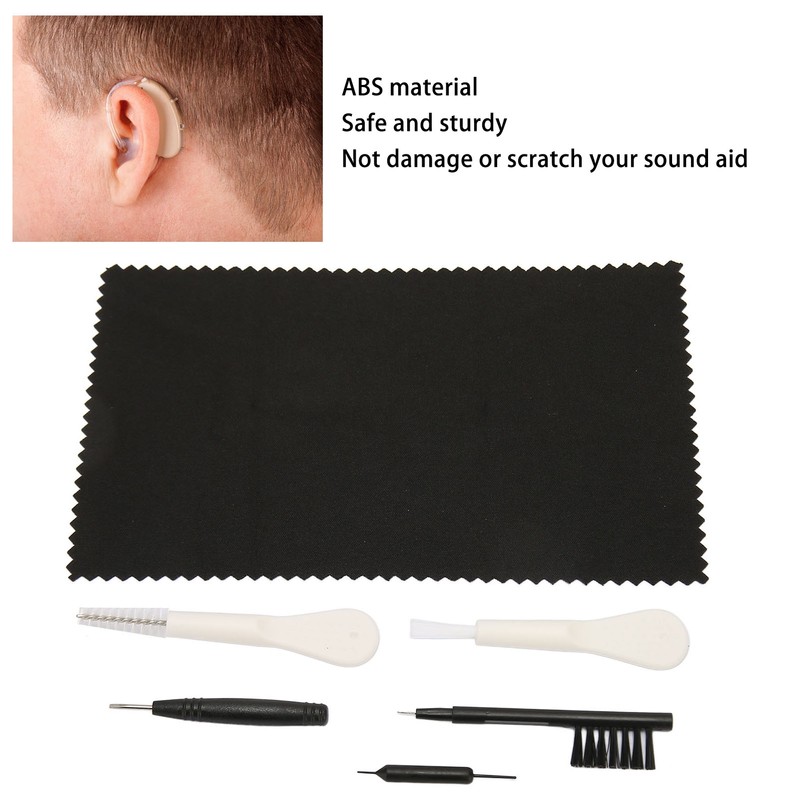 6pcs Sound Amplifier Cleansing Tools Debris Earwax Removal Earphone Care