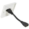 kenable HDMI 2.0 4K Face Plate with 15cm Tail for