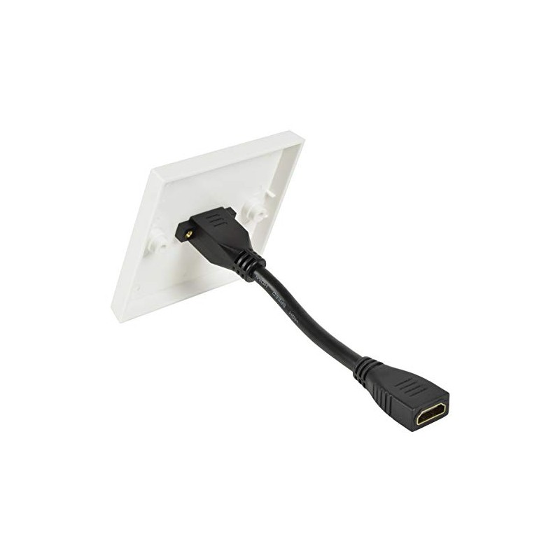 kenable HDMI 2.0 4K Face Plate with 15cm Tail for