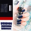 DDS COSMETICS Uñas Postizas Gris Mate Adheribles Contra Agua Press