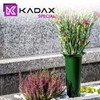 Kadax Plastic cemetery vase, weatherproof, frost-proof flower vase with spike,