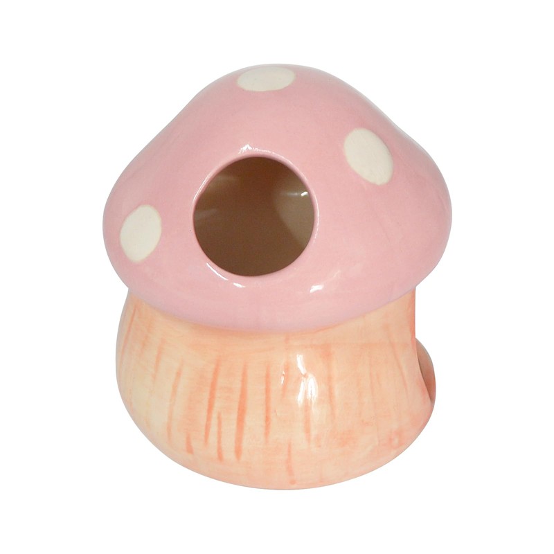 Uotyle Ceramic Fish Tank Accessories, Cute Mushroom House Aquarium Decoration,