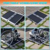WHALEMOTOR Portable Wheelchair Ramp 2FT, Anti-Slip Aluminum Folding Portable Ramp,